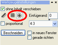 Goldener Schnitt Einstellung