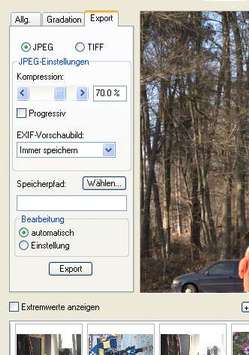 Import/Digitalkamerarohdaten