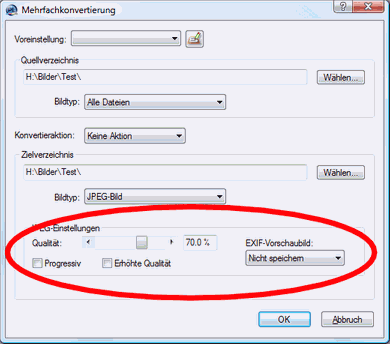 Mehrfachkonvertierung