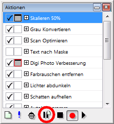 Aktionen jetzt mit Pausen