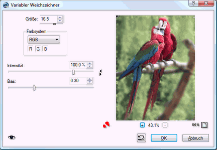 Variabler Weichzeichner
