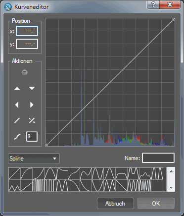 Modaler Kurveneditor